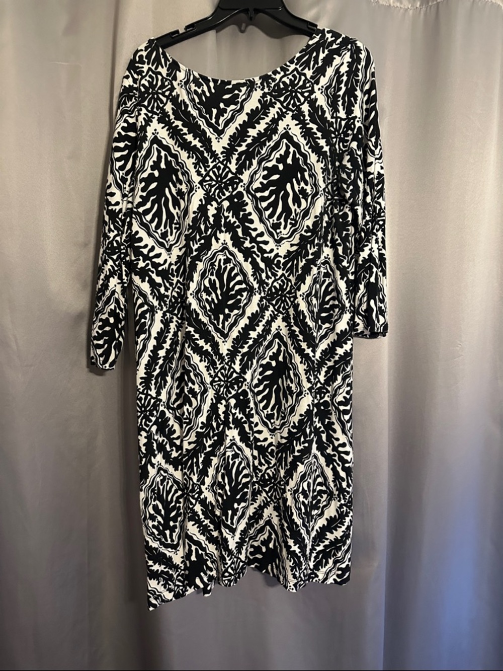 Lilly Pulitzer Black and White Patterned Women's Dress